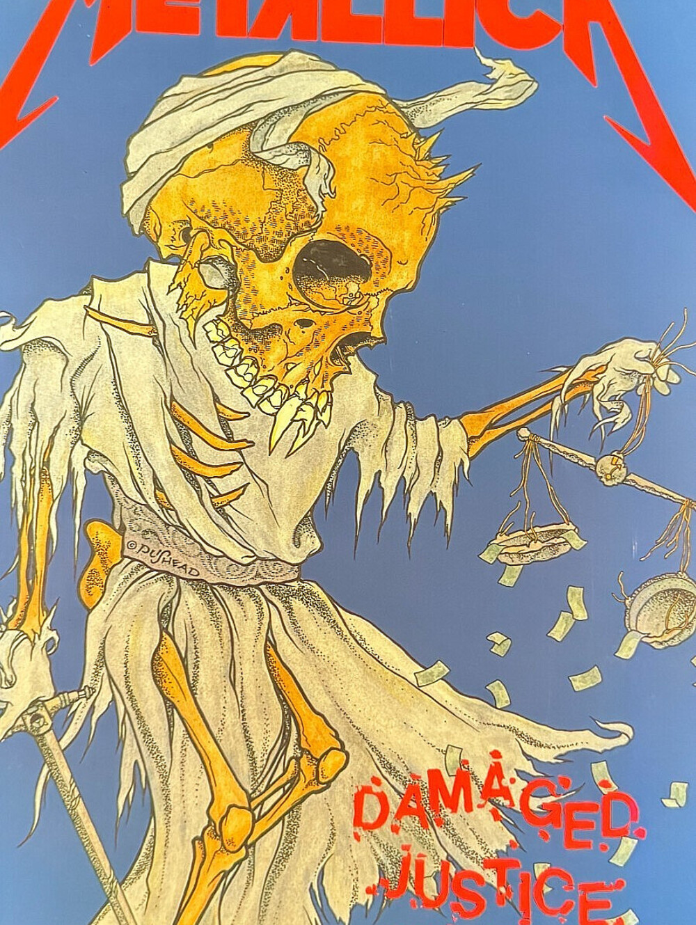 Metallica Damaged Justice Tour Program Book 1988 1989 Original Pushead NM